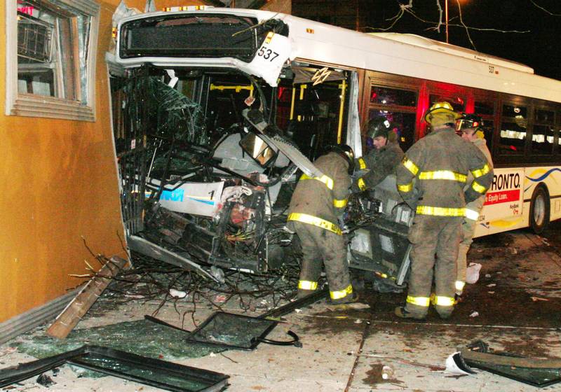 6 hurt when TARTA bus hits car, downtown bar; accident is under ...