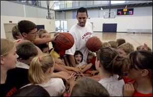 Josh Almanson played at Bowling Green High, then BGSU, and now runs a camp at the Bowling Green Community Center.