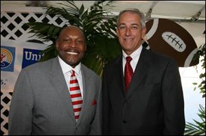 Archie Griffin, left, and Lance Tyo attended the United Way s  Community Building Event. 
