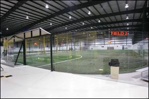 Gold Medal consists of three, 80-foot by 180-foot soccer fields with boards on all sides and synthetic turf. There is also a smaller, 50-foot by 80-foot soccer field and a volleyball court.