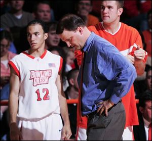 Bowling Green coach Dan Dakich has had lots of frustrating times this season with his young Falcons, who are 11-11.
