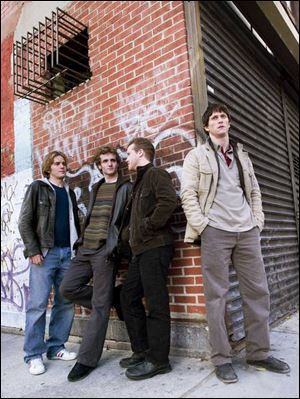 The Donnelly brothers are, from left, Michael Stahl-David as Sean, Billy Lush as Kevin, Thomas Guiry as Jimmy, and Jonathan Tucker as Tommy.