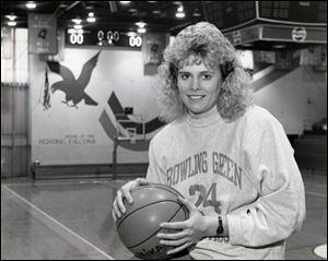 Jackie Motycka Mossing finished her career at Bowling Green with 2,122 points and 797 rebounds. Her teams went 96-23. 