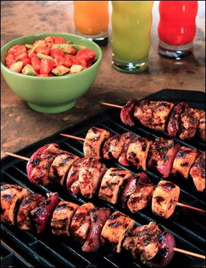 Grilled kabobs