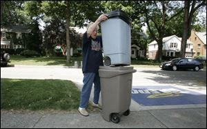 Hannelore Schueler on Goddard Road doesn t mind, either, that her pickup was put off. She suggested,
though, that the public show their appreciation to the workers who will miss overtime pay.