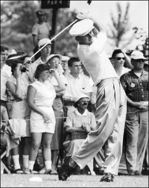 Dick Mayer won the 1957 U.S. Open played at Inverness in an 18-hole playoff and Toledoan Jerry Urbanski was his caddie.