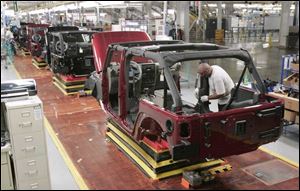 Despite running two nine-hour shifts a day, Toledo Jeep Assembly can't meet demand for Wrangler Unlimited. 