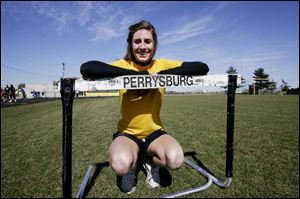 Perrysburg senior Courtney Weiss is a three-time Division I state qualifier. She placed eighth in the 300-meter hurdles last year.