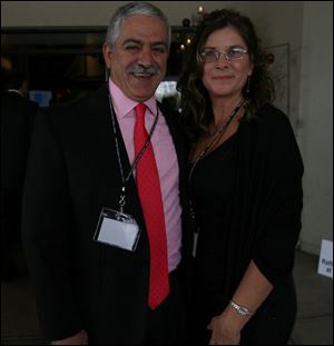 Labib Hajjar, left, and Terri Thompson were among the chairmen for Taste of the Nation Toledo.