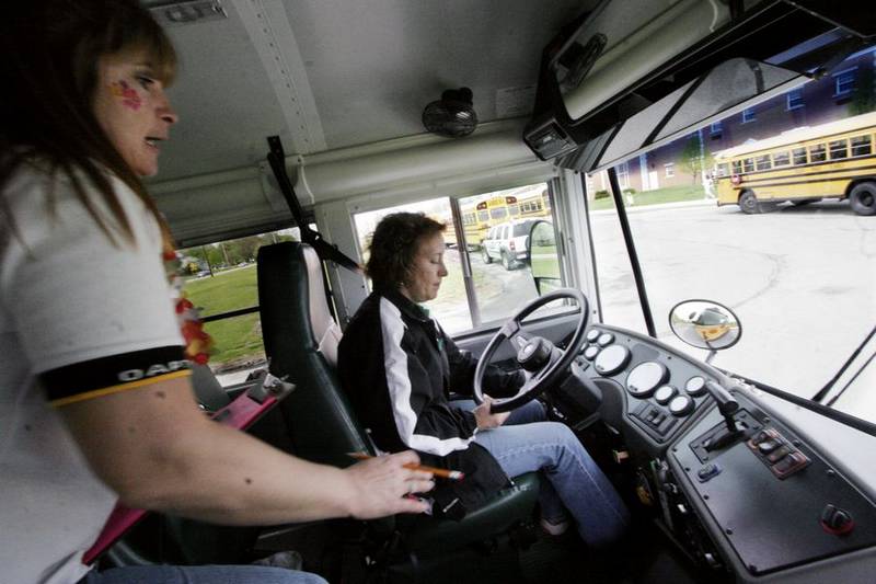 school bus driver seat
