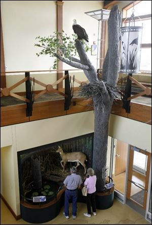 The new visitors center at the Ottawa National Wildlife Refuge.