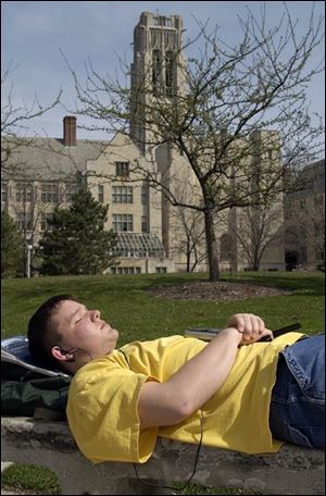 University Hall at the University of Toledo, where the 'student-centered' versus 'learning-centered' debate continues.