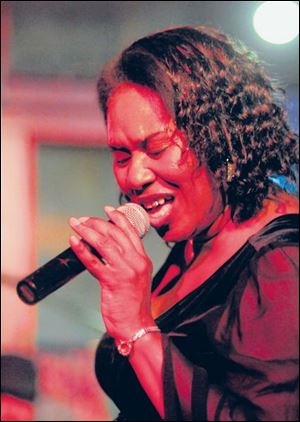 Shirley King, daughter of blues great B.B. King, will sing at the
Toledo Blues Festival Saturday.
