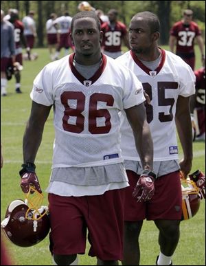 Rookie tight end Fred Davis made his professional debut close to home in Canton.