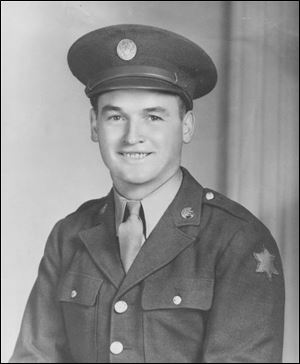 Harold Johann is shown in his Army uniform in 1942. He fought in the Pacific theater.