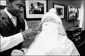 Santa Claus should ditch the sleigh and perhaps even ask Beverly Hills barber Craig Whitely for a trim before the  jolly old elf  heads off to Washington to ask Congress for financial relief.