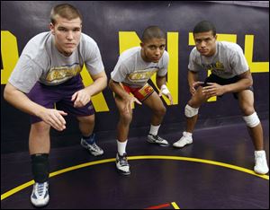 Defending NLL champion Maumee has plenty of experience returning. Among the leaders for the Panthers are, from left, Justin Rippke, Mike Warren and Mikkal Johnson.