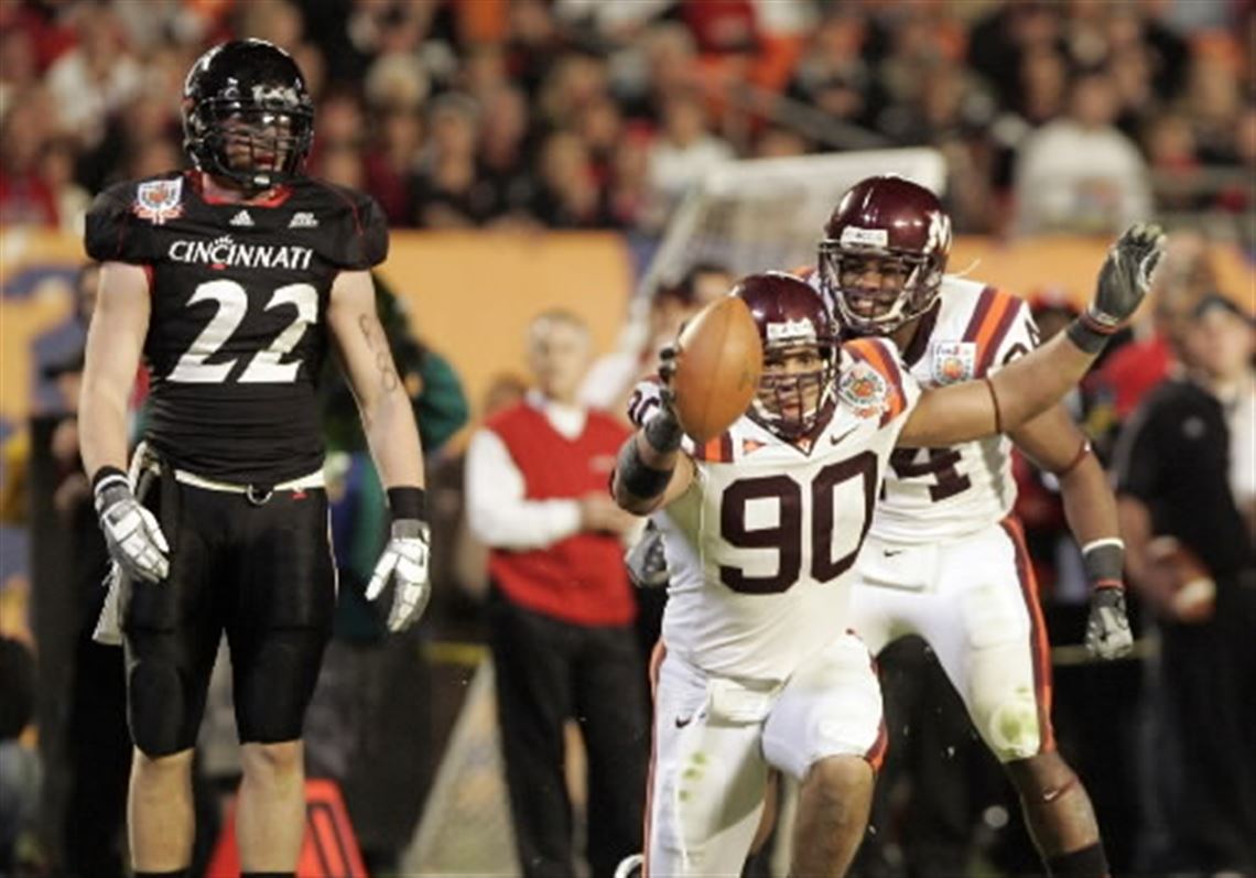 The Hokies' awful stone helmets