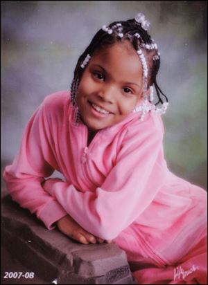 Destiny Wainwright, 10, was a fifth-grader at Garfield Elementary Schol in East Toledo.