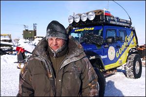 Matthias Jeschke braves the bitter cold in Siberia and is grateful for it: The Jeeps were able to travel across the tundra without leaving ruts in the mud.