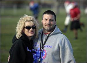 the blade/andy morrison 
Carey and Dave Calabrese have been owners of the Northwest Ohio Knights semipro football team since 2006; he also is head coach and defensive coordinator. 