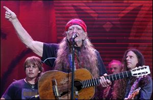 Willie Nelson will be in Toledo Wednesday at the Stranahan Theater.