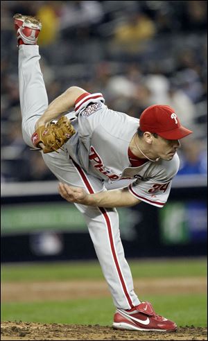 Philadelphia's Cliff Lee threw a complete-game six-hitter against the Yankees in last night's opening game of the World Series.