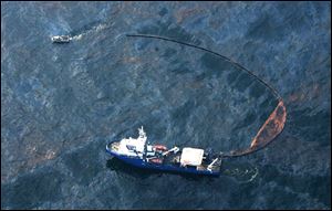 Containment vessels have tried to place booms around some of the oil in the Gulf of Mexico. Remote-controlled submersibles have been unable to seal off the well that is leaking.