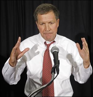 John Kasich says his own no-new-taxes pledge is different from those broken by Ohio Republican governors and President George H.W. Bush.