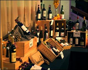 Some of the wines that would be auctioned.