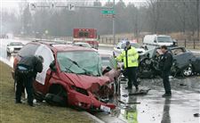 toledo crash fatal investigate accident police retired tpd lieutenant victims pregnant among head woman wenz highway airport wednesday near road