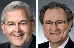 Reps. Mike Foley (D., Cleveland), left, and Bob Hagan (D., Youngstown) propose allowing Ohio voters to recall officials.