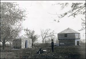 The Johnson Island powder magazine and the block house. About 10,000 Confederates were processed into the military prison in Sandusky Bay from April, 1862, to September, 1865.  On Gibraltar Island near Put-in-Bay, Jay Cooke, who helped finance the war for the North, had an Italian-style summer home.