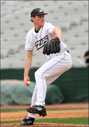 Chris Bassitt, who had been a starting pitcher at Genoa, has become the closer for the University of Akron.