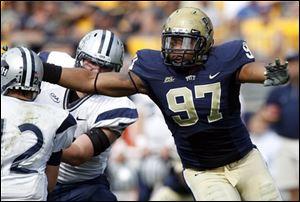 Pittsburgh defensive tackle Jabaal Sheard (97) was the 37th selection in the 2011 NFL draft.