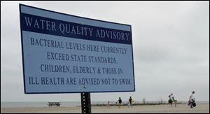 The public has been left hanging, wondering whether swimming advisory signs are staying up too long or coming down too soon.