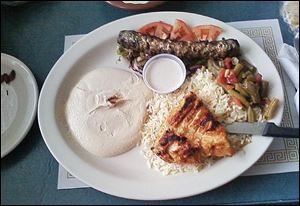 The Damascus combo at Barada Mediterranean Cuisine on Monroe Street.