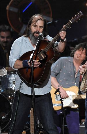 Steve Earle performs at a concert celebrating Pete Seeger's 90th birthday in 2009 at Madison Square Garden in New York.