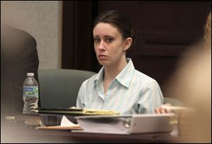 Casey Anthony appears in court during her trial. Anthony is charged with murder in the 2008 death of her daughter Caylee. 