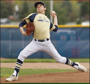 Jesse Adams was 10-0 with a 0.99 ERA for St. John’s this season. He also led the City League with a .507 average.