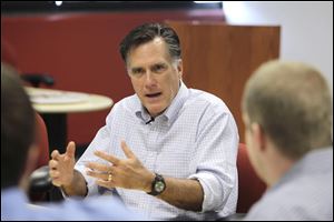 Republican presidential hopeful, former Massachusetts Gov. Mitt Romney.