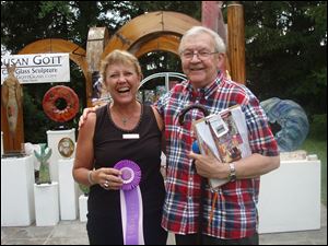 Susan Gott and Richard Boers at a previous Crosby Festival of the Arts at Toledo Botanical Garden.