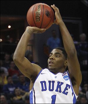 Kyrie Irving, right, was chosen No. 1 overall in the 2011 NBA Draft.