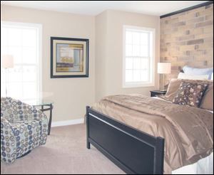 The master bedroom is a comfortable, relaxing space.