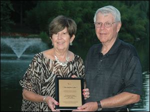 Sherry and Reginald  Noble, who retired as the garden's director in 2009.