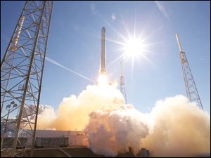 SpaceX launches a Dragon spacecraft on a Falcon 9 rocket Dec. 8, 2010, from the Cape Canaveral Air Force Station.