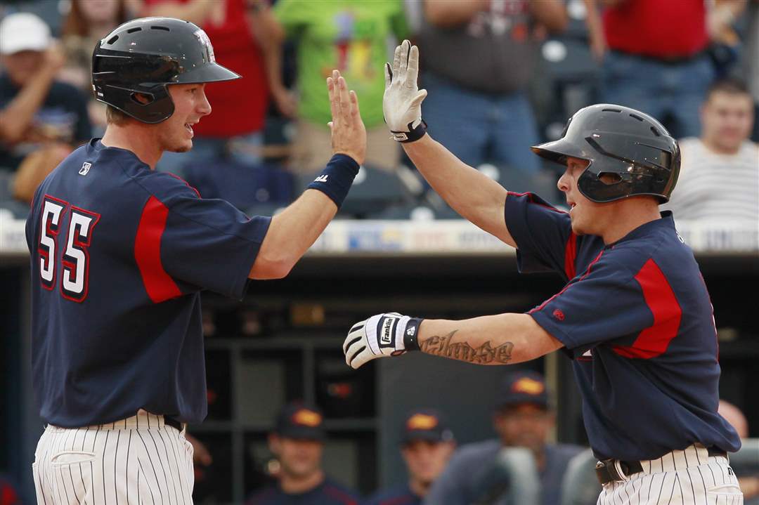 Hens-Indians-Brandon-Inge-Ryan-Strieby