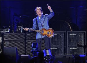 Paul McCartney, currently on tour, plays July 31 at Wrigley Field in Chicago. 