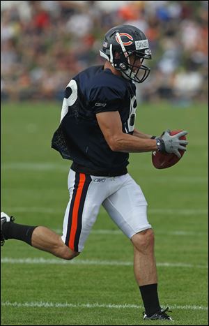 Ex-Central Catholic and Ohio State receiver Dane Sanzenbacher is trying to make the Bears' roster.