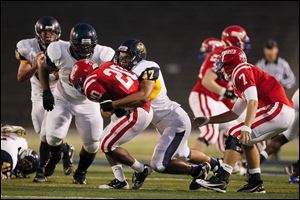 Whitmer senior tight end Chris Wormley has 36 tackles this season including a team-high 11 tackles for loss and four sacks.